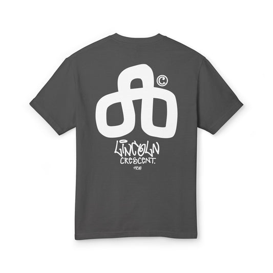 Unisex Heavyweight Cotton Tee - Bold Lincoln Crescent Design